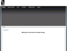 Tablet Screenshot of monkey-diving.com